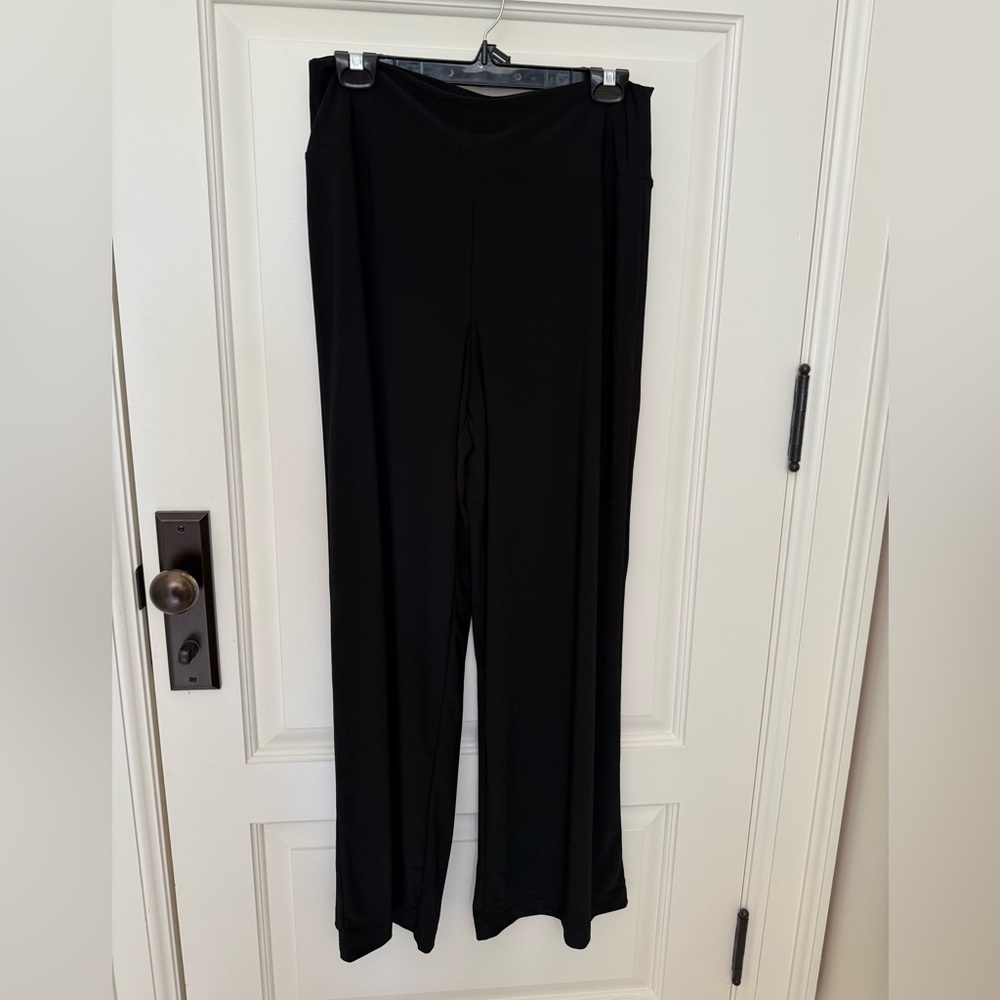 ELIE TAHARI Wide Leg Pant Black US XL